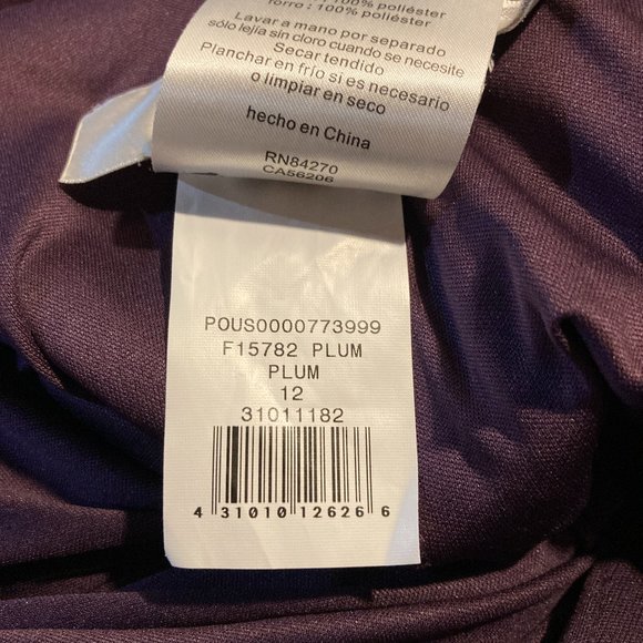 David's Bridal Plum Versa Convertible Dress F15782/F19515 Size 12 - Picture 11 of 16